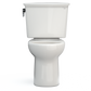 TOTO CST785CEFG#11 Drake Transitional Two-Piece Round 1.28 GPF Universal Height TORNADO FLUSH Toilet with CEFIONTECT , Colonial White