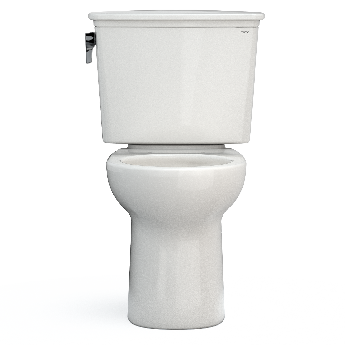 TOTO CST785CEFG#11 Drake Transitional Two-Piece Round 1.28 GPF Universal Height TORNADO FLUSH Toilet with CEFIONTECT , Colonial White