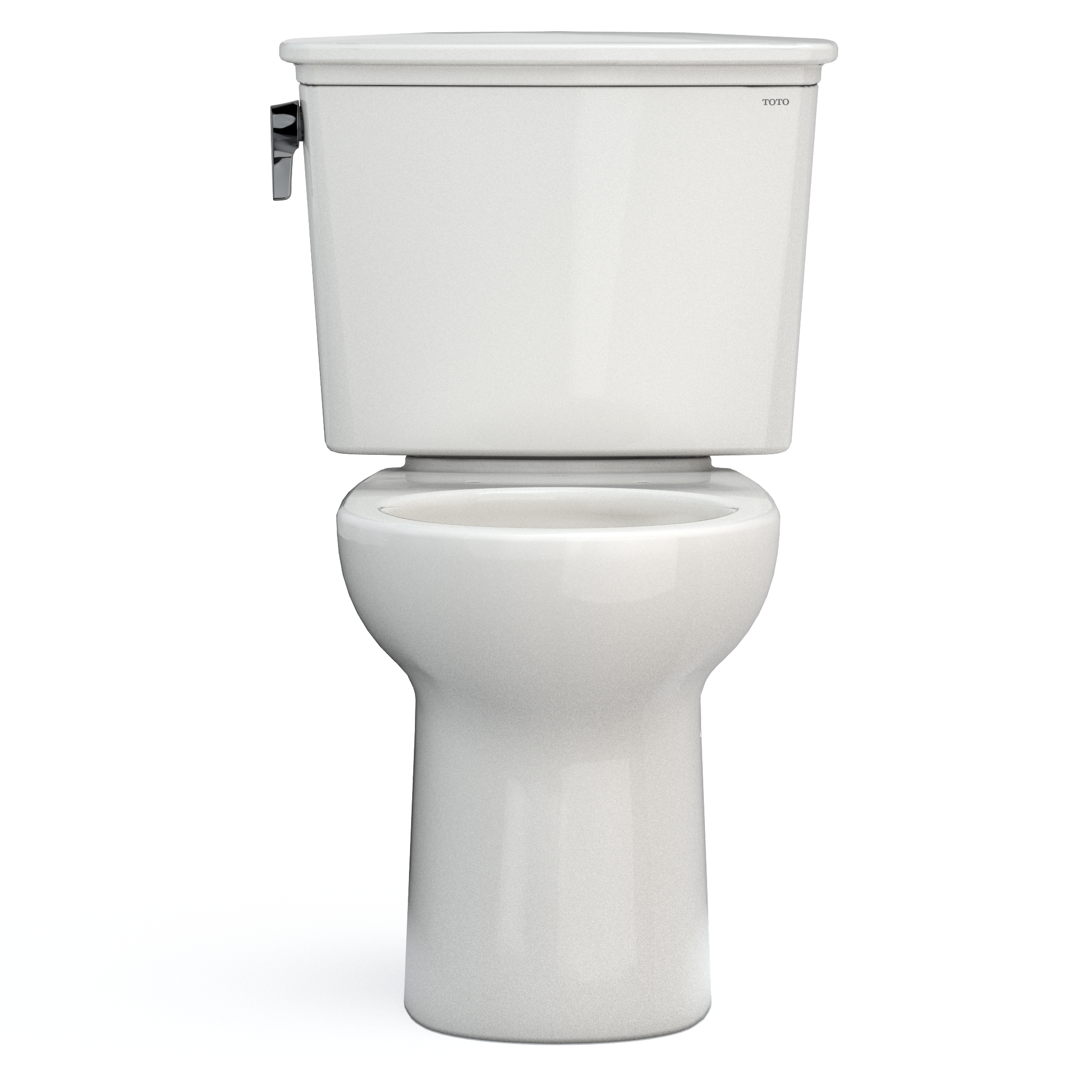 TOTO CST785CEFG#11 Drake Transitional Two-Piece Round 1.28 Gpf Universal Height Tornado Flush Toilet With Cefiontect - Colonial White