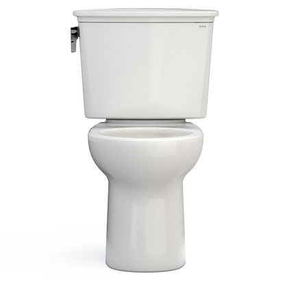 TOTO CST785CEFG#11 Drake Transitional Two-Piece Round 1.28 Gpf Universal Height Tornado Flush Toilet With Cefiontect - Colonial White