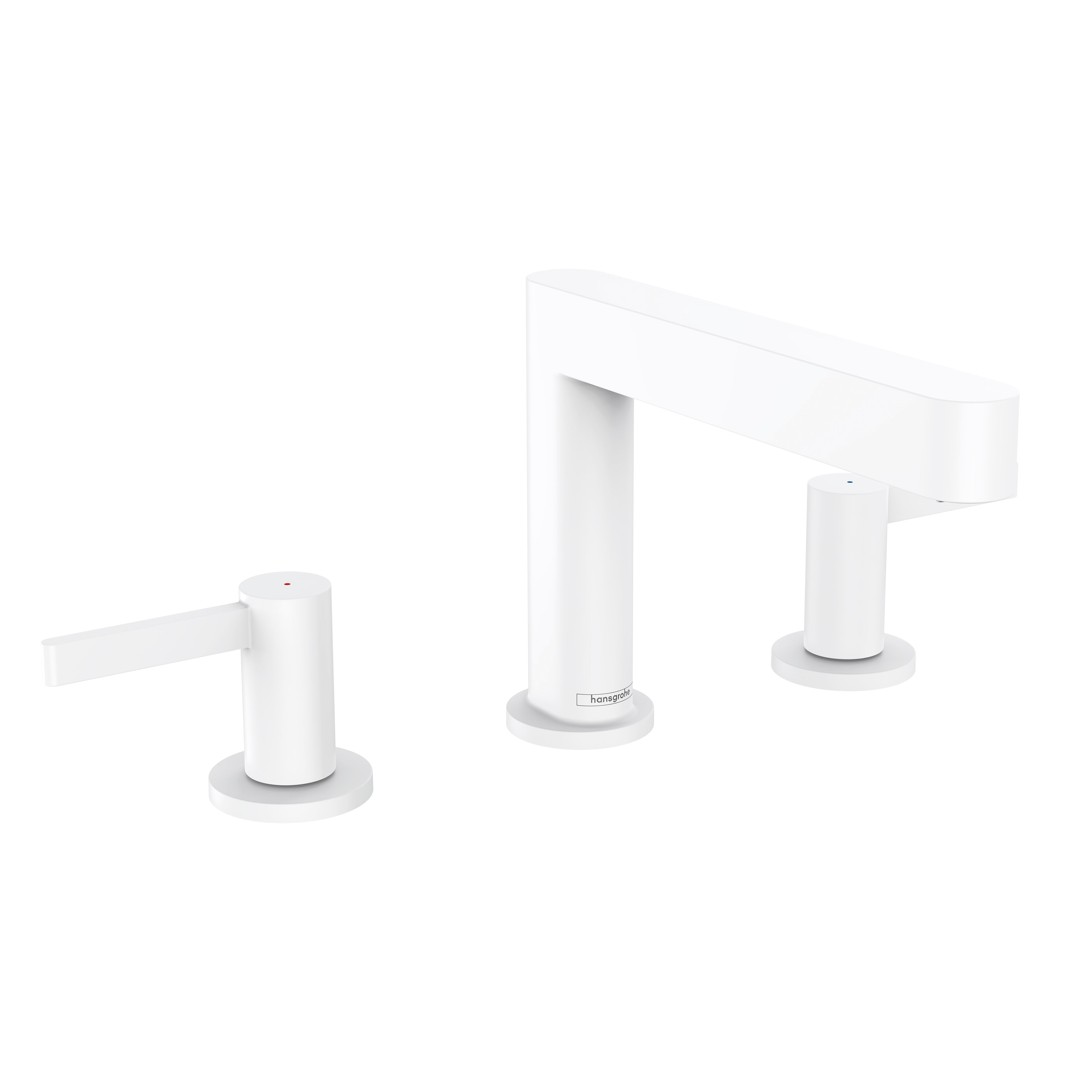 HANSGROHE 76033701 Finoris Wide-spread Faucet 110 with Pop-up Drain, 1.2 GPM - Matte White