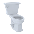 TOTO CST784EF#01 Eco Clayton Two-Piece Elongated 1.28 GPF Universal Height Toilet , Cotton White