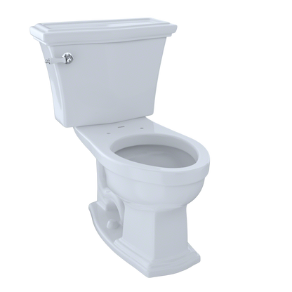 TOTO CST784EF#01 Eco Clayton Two-Piece Elongated 1.28 GPF Universal Height Toilet , Cotton White