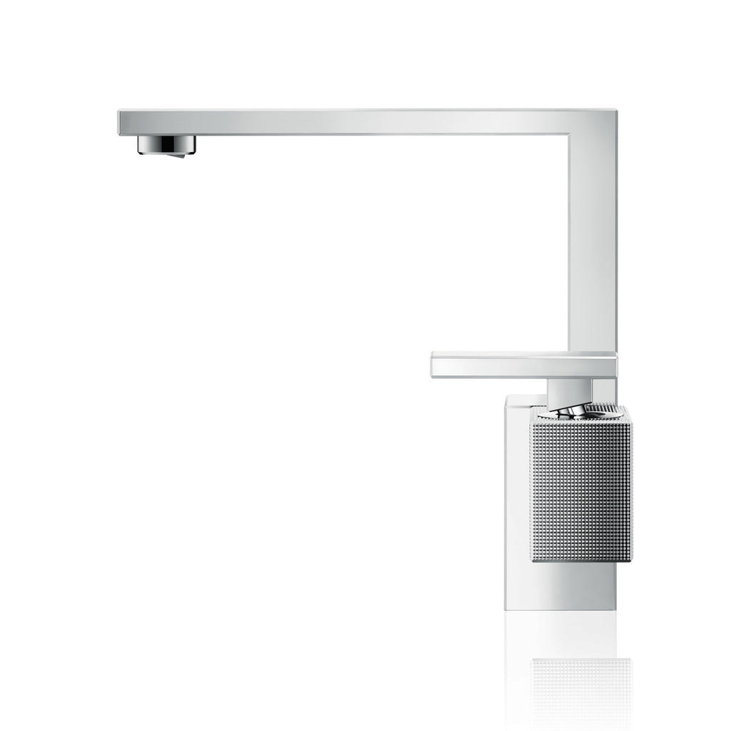 AXOR 46021001 Edge Single-Hole Faucet 190 - Diamond Cut, 1.2 GPM - Chrome