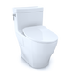 TOTO MS626234CEFG#01 Aimes One-Piece Elongated 1.28 GPF Toilet with CEFIONTECT and SoftClose Seat , Cotton White