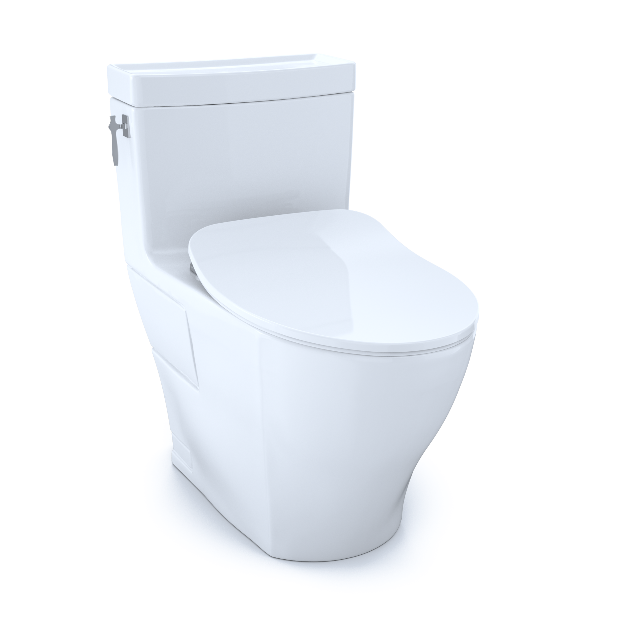 TOTO MS626234CEFG#01 Aimes One-Piece Elongated 1.28 Gpf Toilet With Cefiontect And Softclose Seat - Cotton White