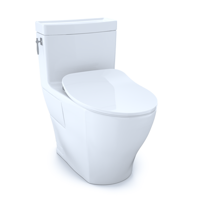 TOTO MS626234CEFG#01 Aimes One-Piece Elongated 1.28 Gpf Toilet With Cefiontect And Softclose Seat - Cotton White