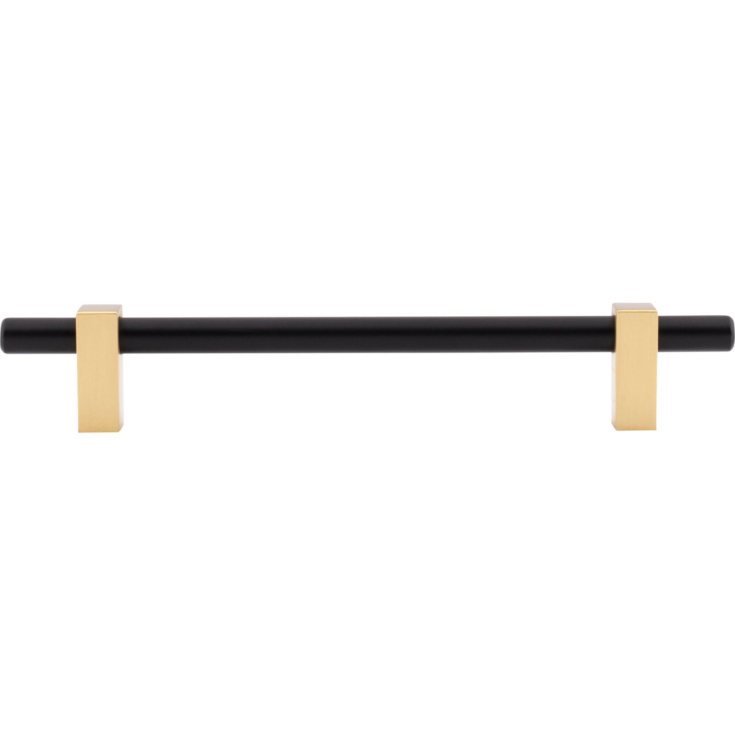 JEFFREY ALEXANDER 478-160MBBG Larkin 2 160 mm Center-to-Center Bar Pull - Matte Black w/Brushed Gold