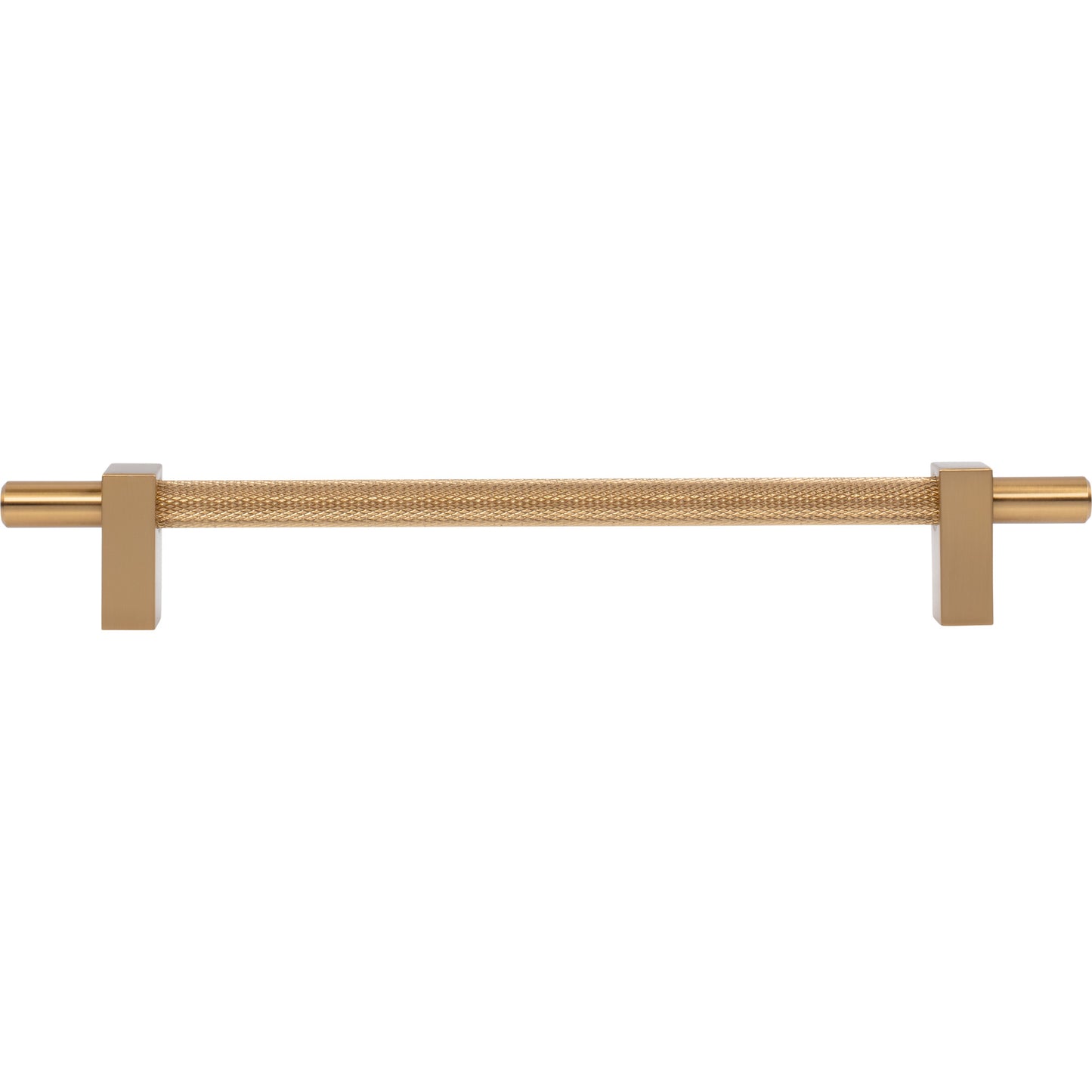 JEFFREY ALEXANDER 598-192SBZ Larkin Knurled Center 192 mm Center-to-Center Bar Pull - Satin Bronze