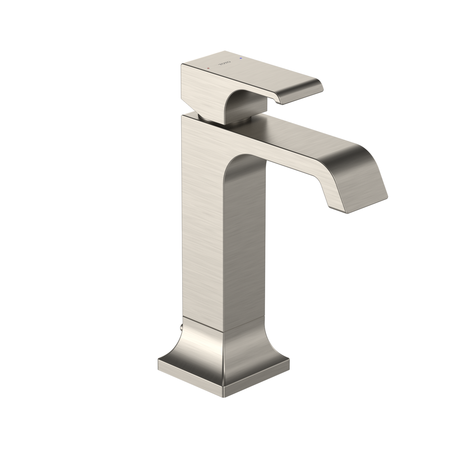 TOTO TLG08303U#BN GC 1.2 GPM Single Handle Semi-Vessel Bathroom Sink Faucet with COMFORT GLIDE Technology , Brushed Nickel