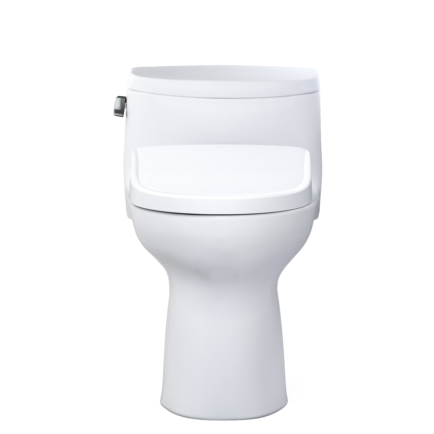 TOTO MW6344736CEFG#01 WASHLET+ Supreme II One-Piece Elongated 1.28 GPF Toilet and WASHLET+ S7A Contemporary Bidet Seat , Cotton White