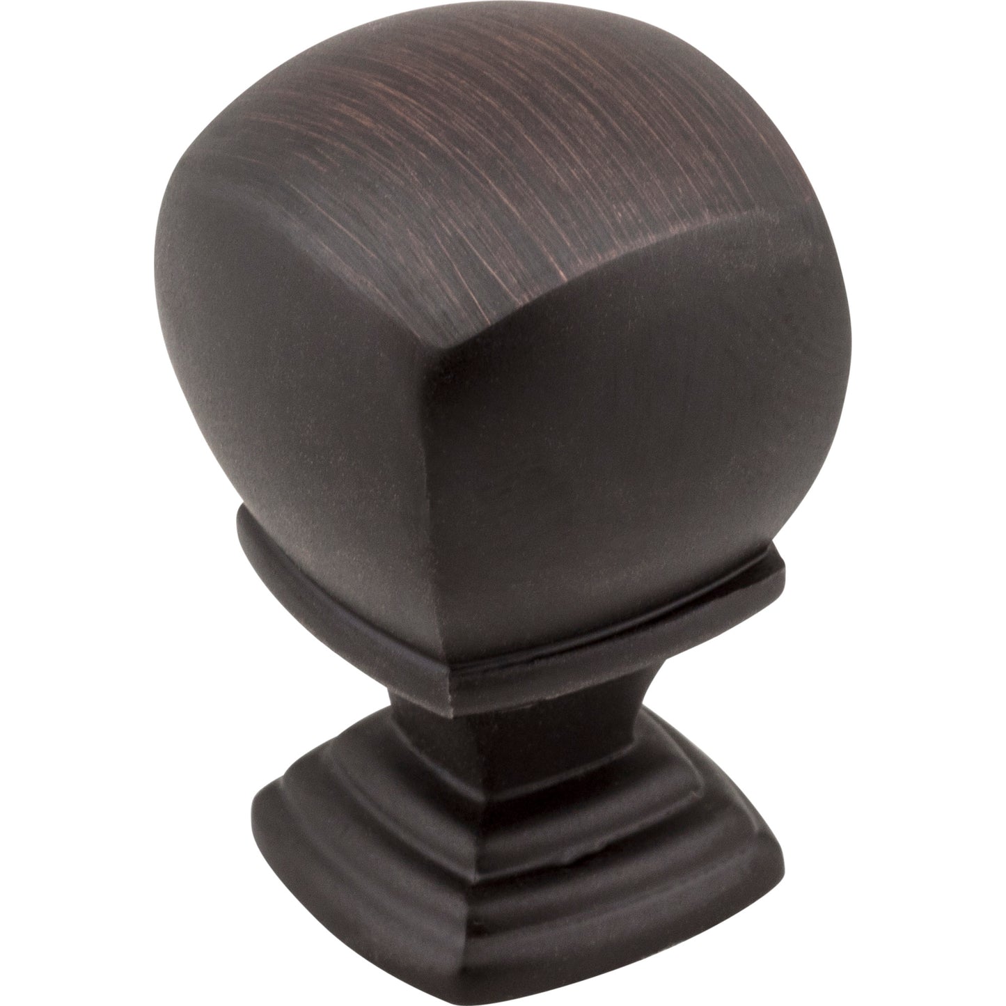 JEFFREY ALEXANDER 188DBAC Katharine 7/8" Length Square Knob , Brushed Oil Rubbed Bronze