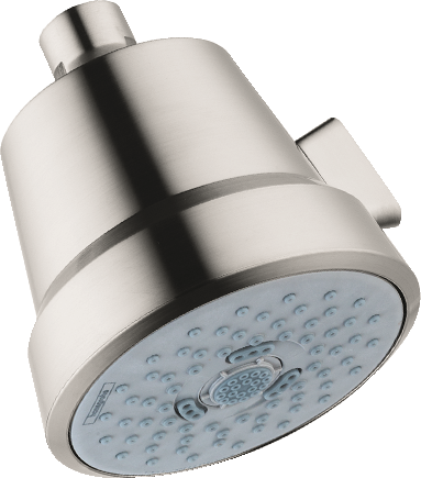 HANSGROHE 04928820 Club Showerhead 100 3-Jet, 1.5 GPM - Brushed Nickel