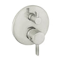 HANSGROHE 04230820 Ecostat Thermostatic Trim S with Volume Control - Brushed Nickel