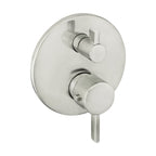 HANSGROHE 04230820 Ecostat Thermostatic Trim S with Volume Control - Brushed Nickel