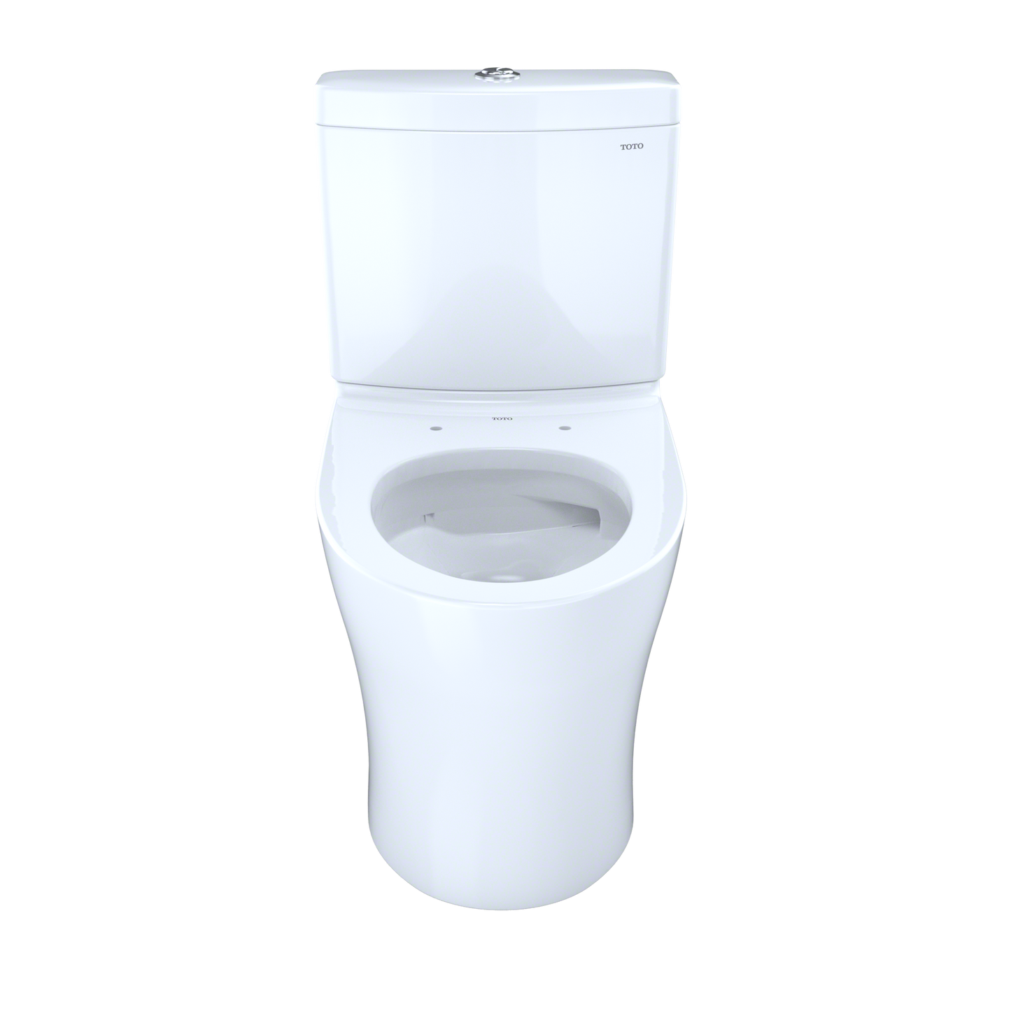 TOTO CST446CEMGN#01 Aquia Iv Two-Piece Elongated Dual Flush 1.28 And 0.9 Gpf Skirted Toilet With Cefiontect - Cotton White