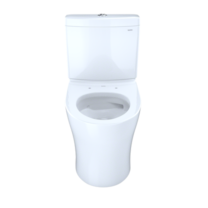 TOTO CST446CEMGN#01 Aquia Iv Two-Piece Elongated Dual Flush 1.28 And 0.9 Gpf Skirted Toilet With Cefiontect - Cotton White