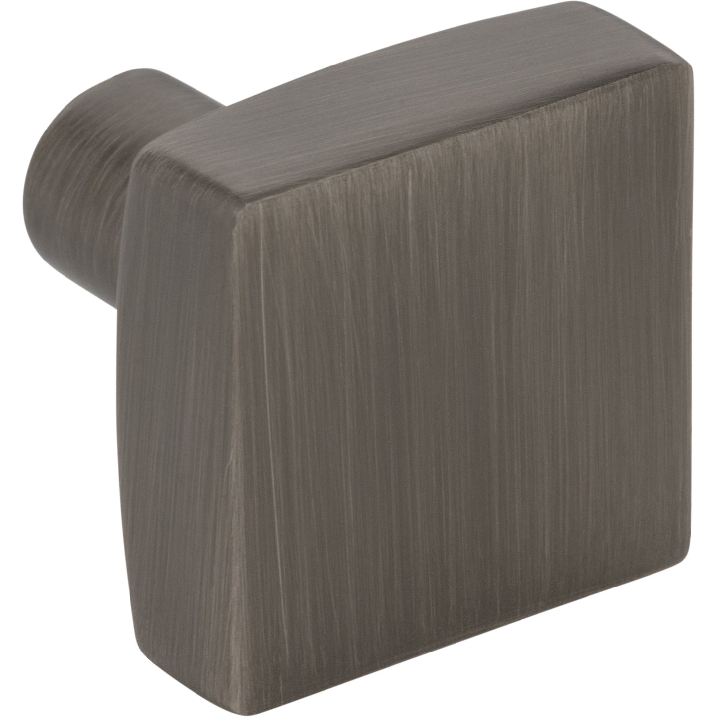 JEFFREY ALEXANDER 845BNBDL Dominique 1-1/8" Length Square Knob - Brushed Pewter