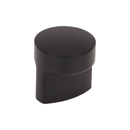 TOP KNOBS TK3040BLK Hartridge 1 1/8" Length Cylindrical Knob - Flat Black