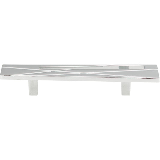 ATLAS 253R-CH Modernist Right 3" Center to Center Bar Pull , Polished Chrome