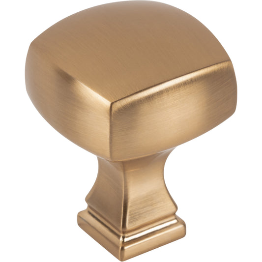 JEFFREY ALEXANDER 278SBZ Audrey 1-1/8" Diameter Square Knob - Satin Bronze