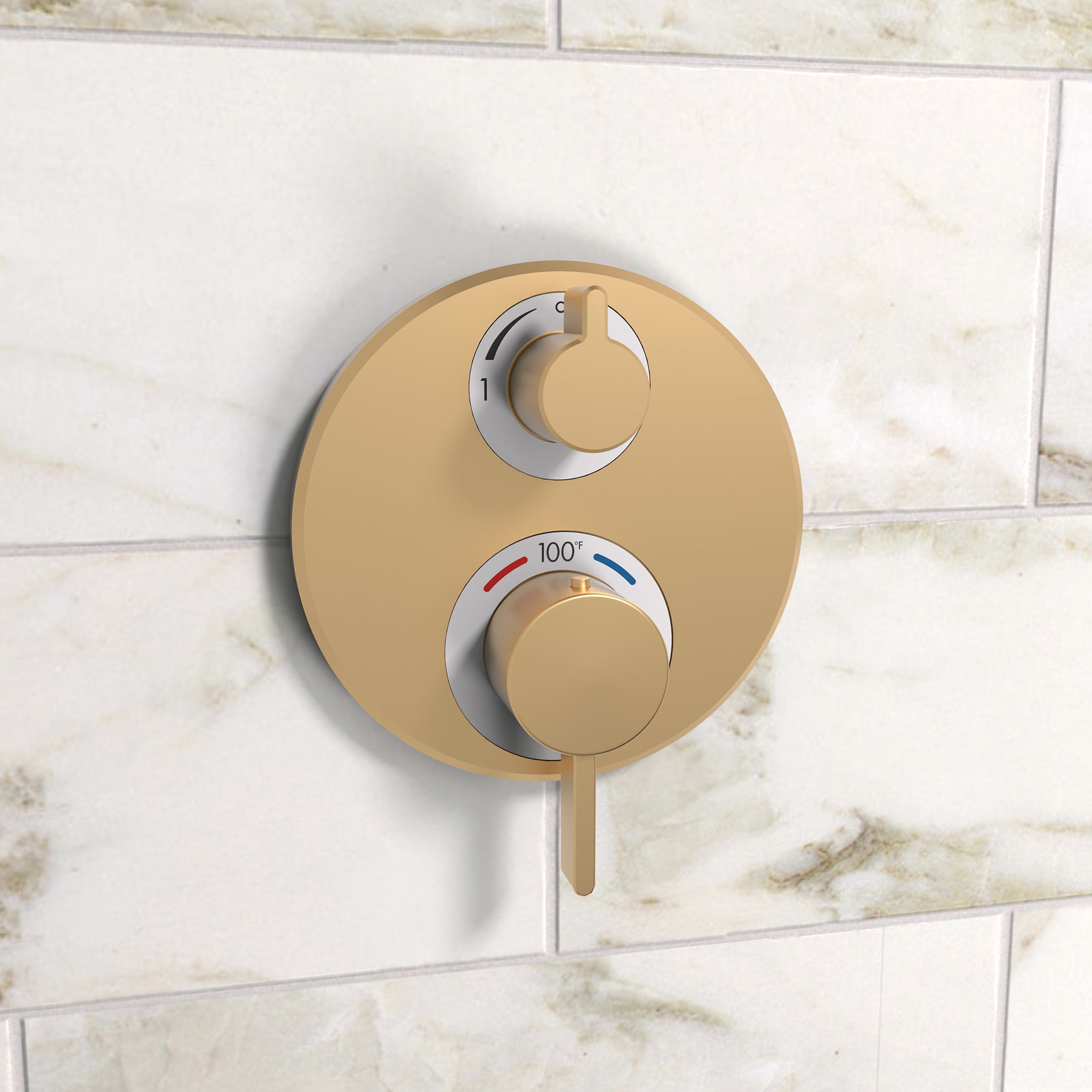 HANSGROHE 15757141 Ecostat S Thermostatic Trim with Volume Control - Brushed Bronze