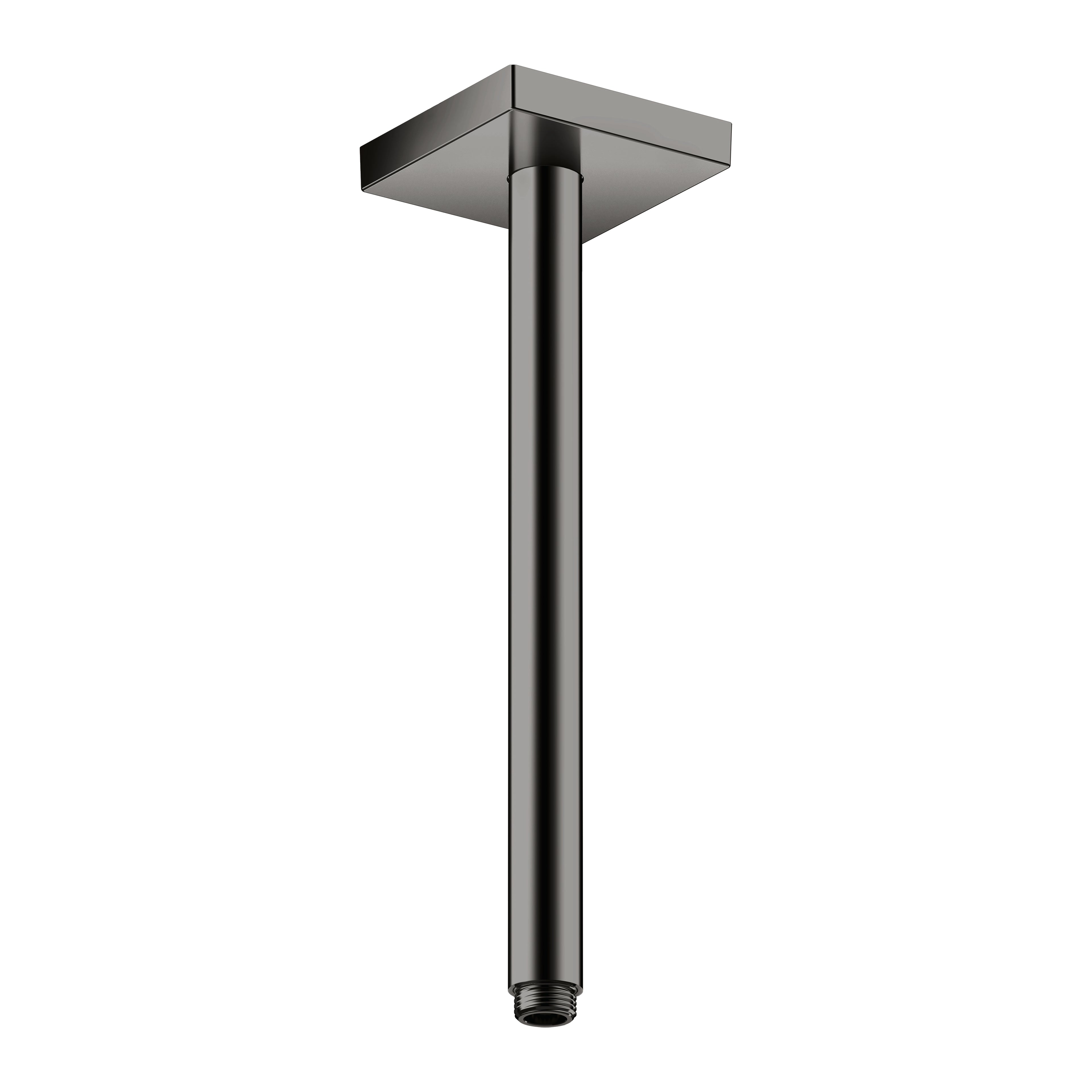 AXOR 26438331 ShowerSolutions Extension Pipe for Ceiling Mount Square, 12" - Polished Black Chrome