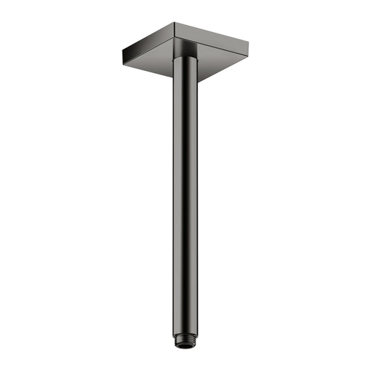 AXOR 26438331 ShowerSolutions Extension Pipe for Ceiling Mount Square, 12" - Polished Black Chrome