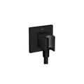 AXOR 36734671 ShowerSolutions Wall Outlet with Handshower Holder, Square - Matte Black