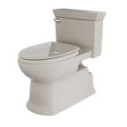 TOTO MS964124CEFG#12 Soiree One Piece Elongated 1.28 Gpf Universal Height Skirted Toilet With Cefiontect - Sedona Beige