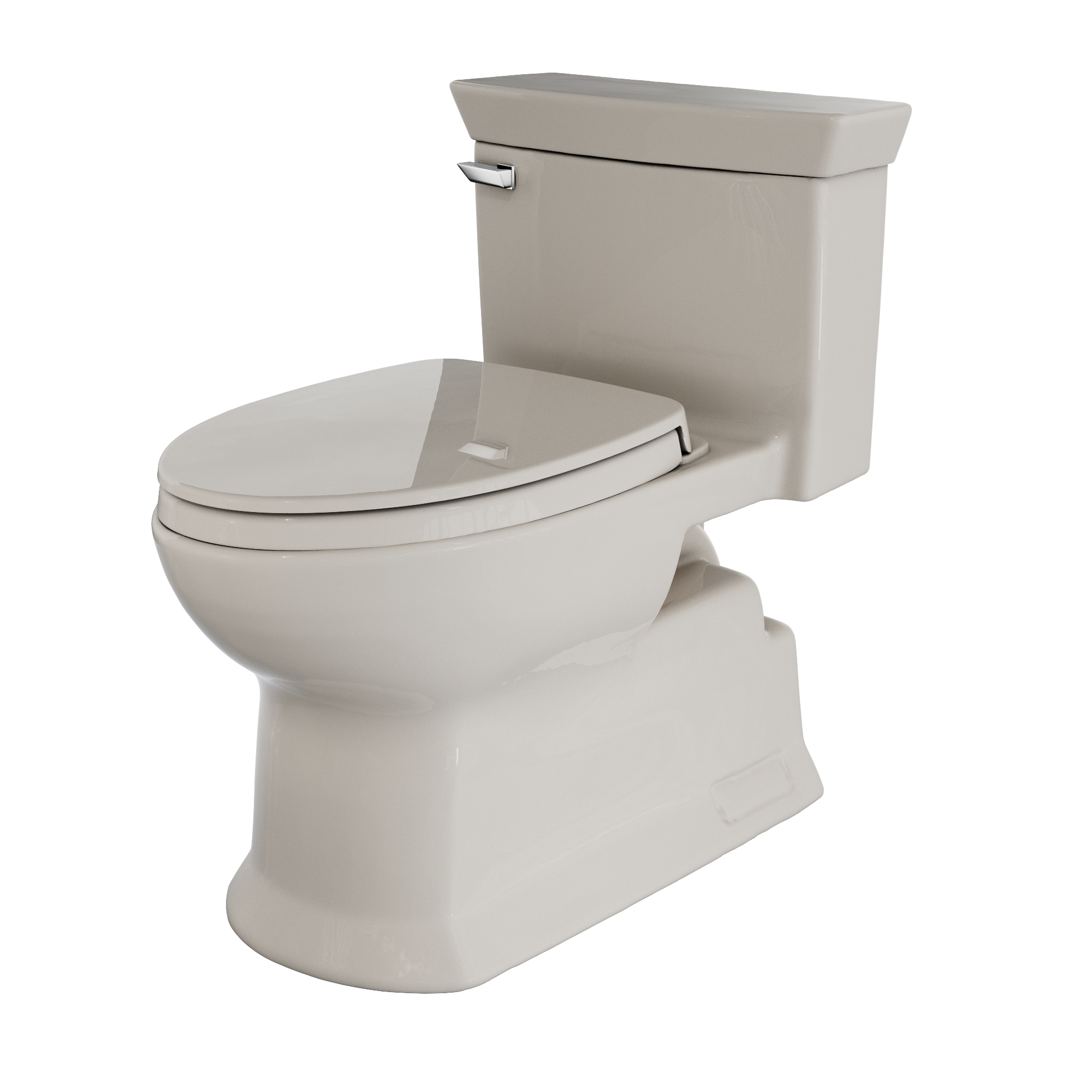 TOTO MS964124CEFG#12 Soiree One Piece Elongated 1.28 Gpf Universal Height Skirted Toilet With Cefiontect - Sedona Beige