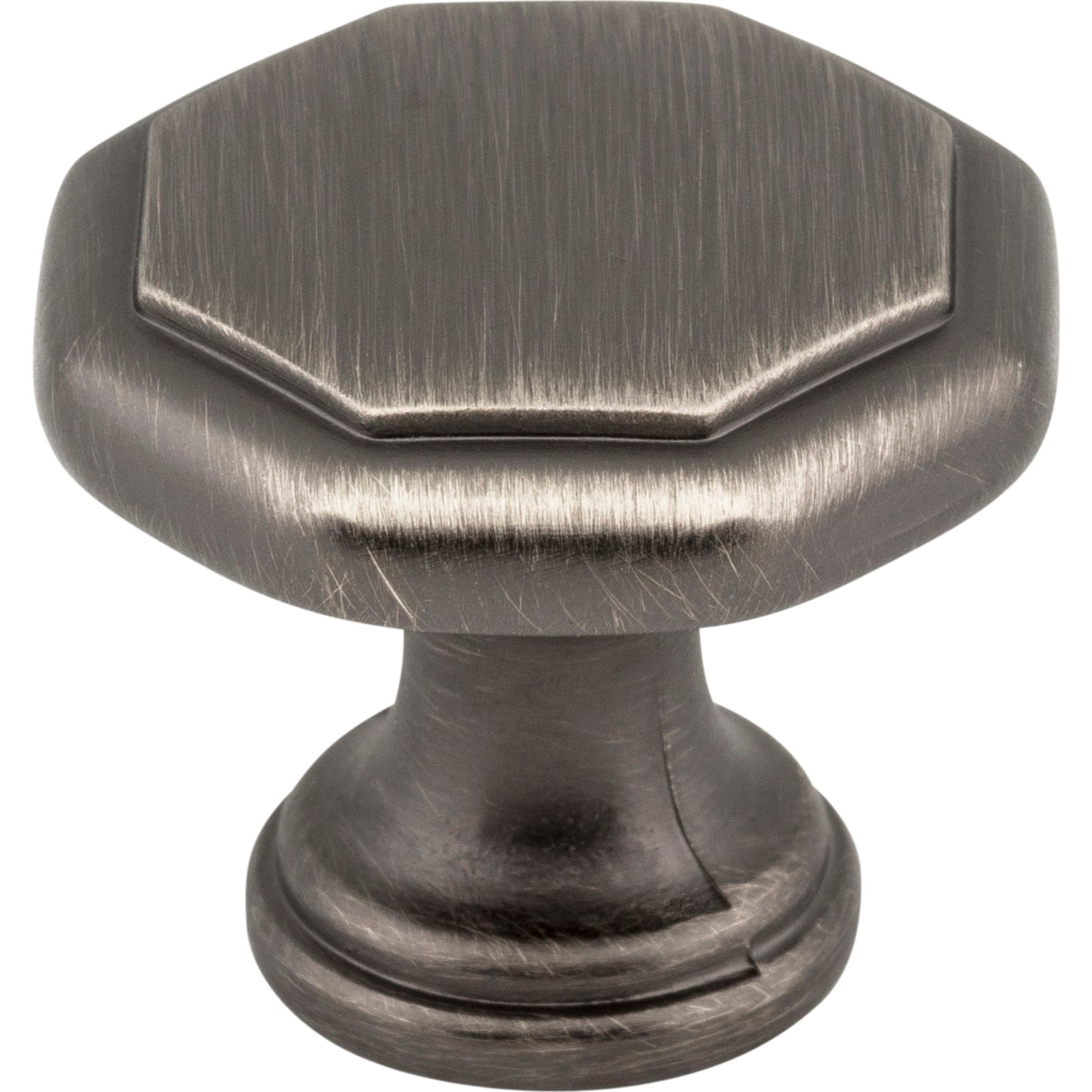 ELEMENTS 424BNBDL Drake 1-3/16" Diameter Geometric Knob , Brushed Pewter