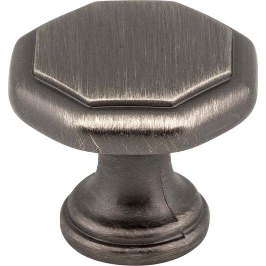 ELEMENTS 424BNBDL Drake 1-3/16" Diameter Geometric Knob , Brushed Pewter