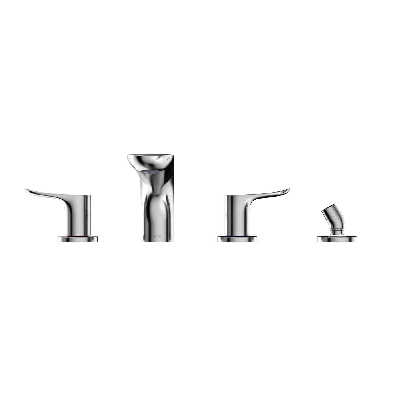 TOTO TBG01202U#CP GO Two-Handle Deck-Mount Roman Tub Filler Trim with Handshower , Polished Chrome