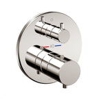 TOTO TBV01408U#PN Round Thermostatic Mixing Valve With Two-Way Diverter Shower Trim - Polished Nickel