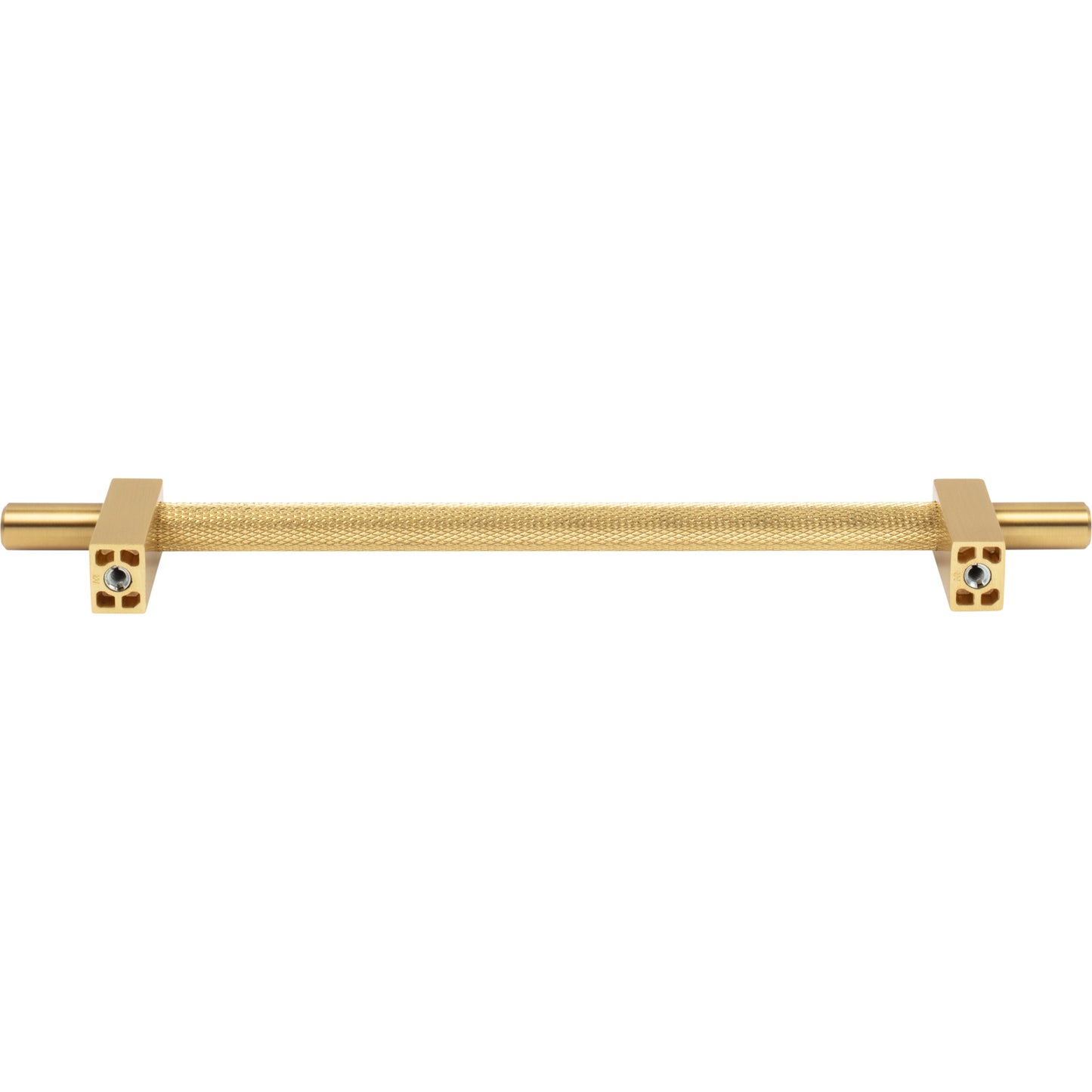 JEFFREY ALEXANDER 598-192BG Larkin Knurled Center 192 mm Center-to-Center Bar Pull - Brushed Gold