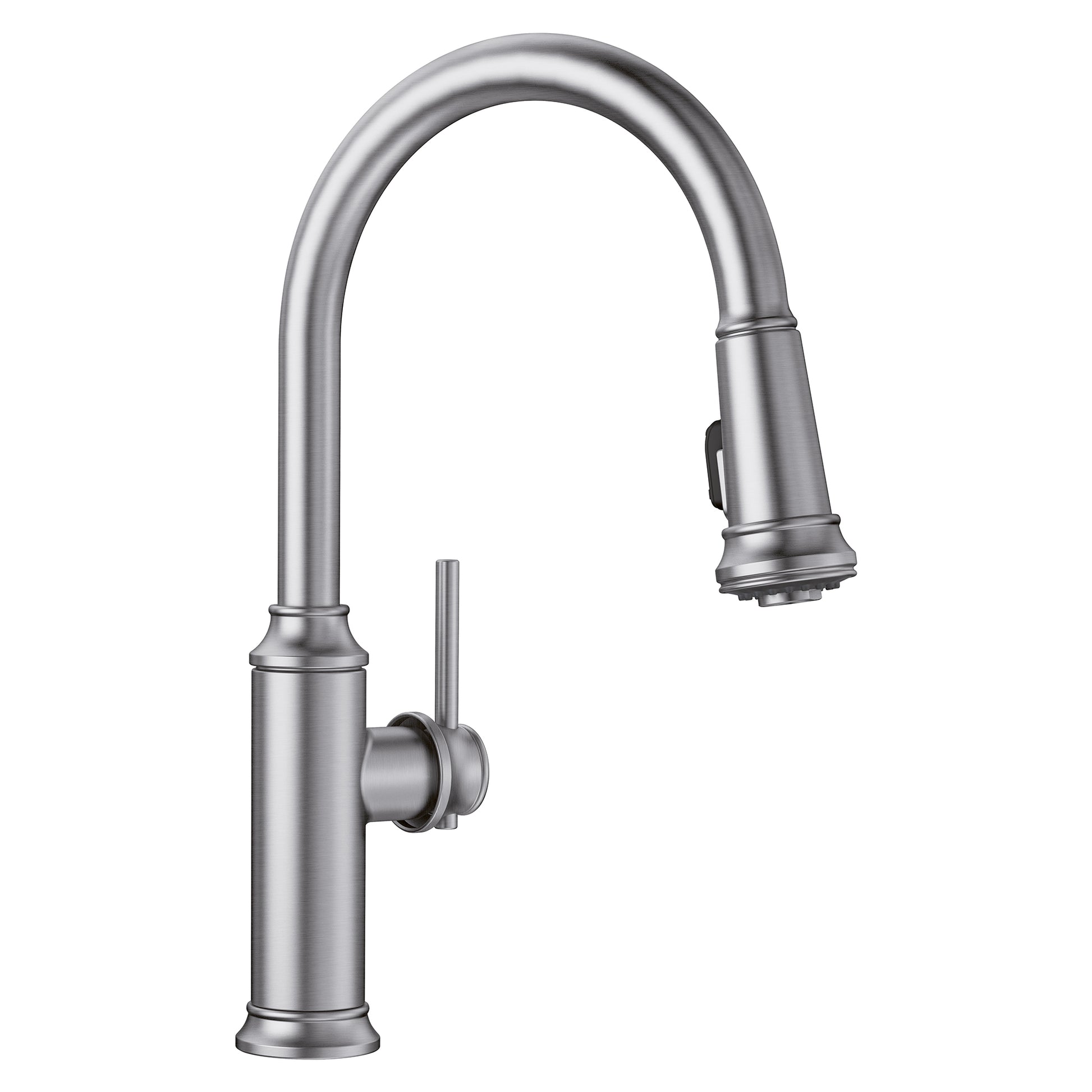 BLANCO 442500 Empressa Empressa High Arc Pull-Down Dual-Spray Kitchen Faucet - PVD Steel in Pvd Steel