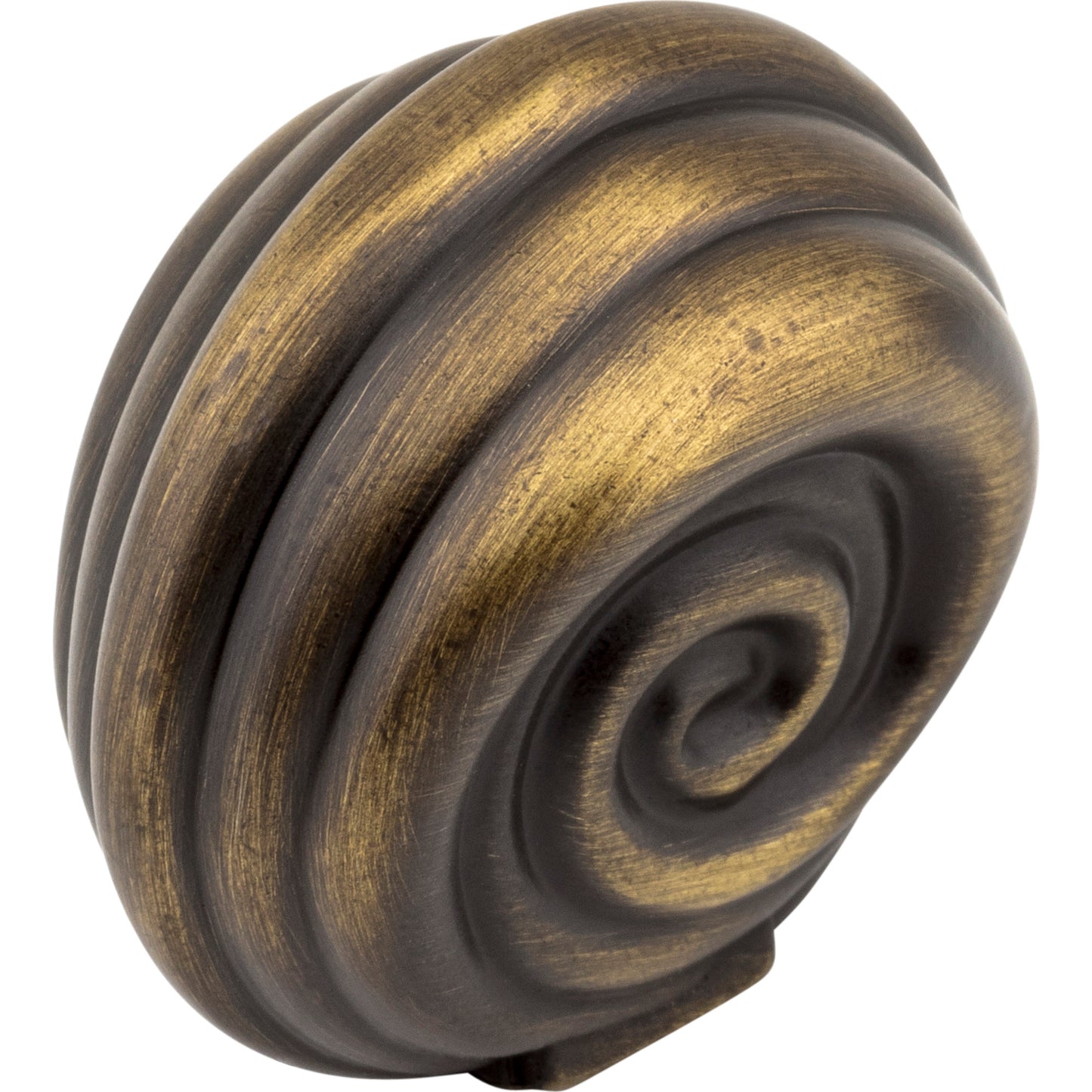 JEFFREY ALEXANDER 415ABSB Lille 1-3/8" Length Mushroom Knob , Antique Brushed Satin Brass