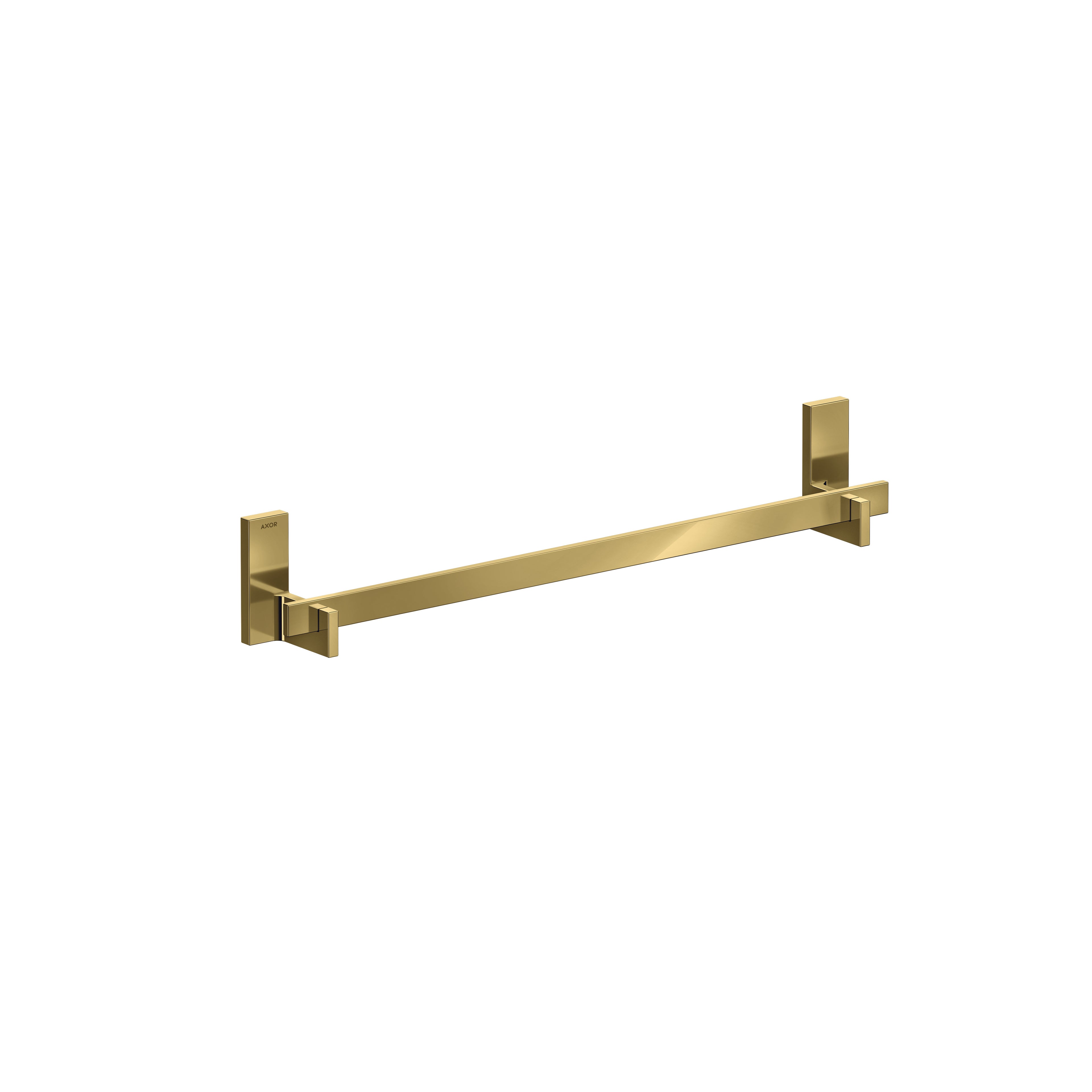 AXOR 42661990 Universal Rectangular Towel Bar, 24" - Polished Gold Optic