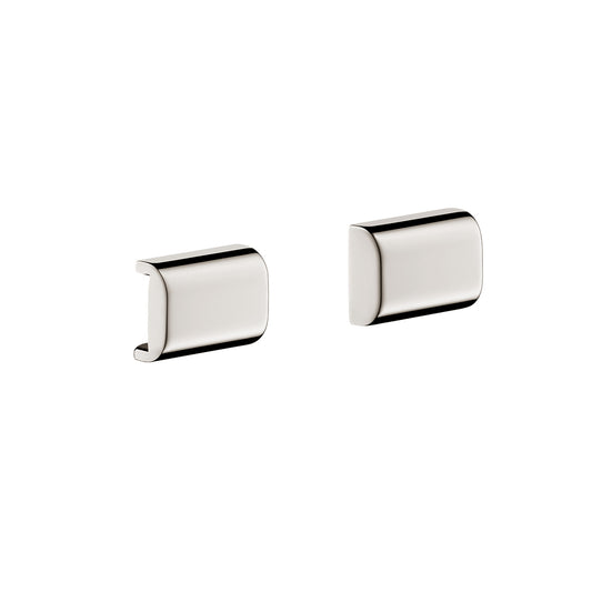 AXOR 42871820 Universal SoftSquare Cover for Rail (2 Pieces) - Brushed Nickel