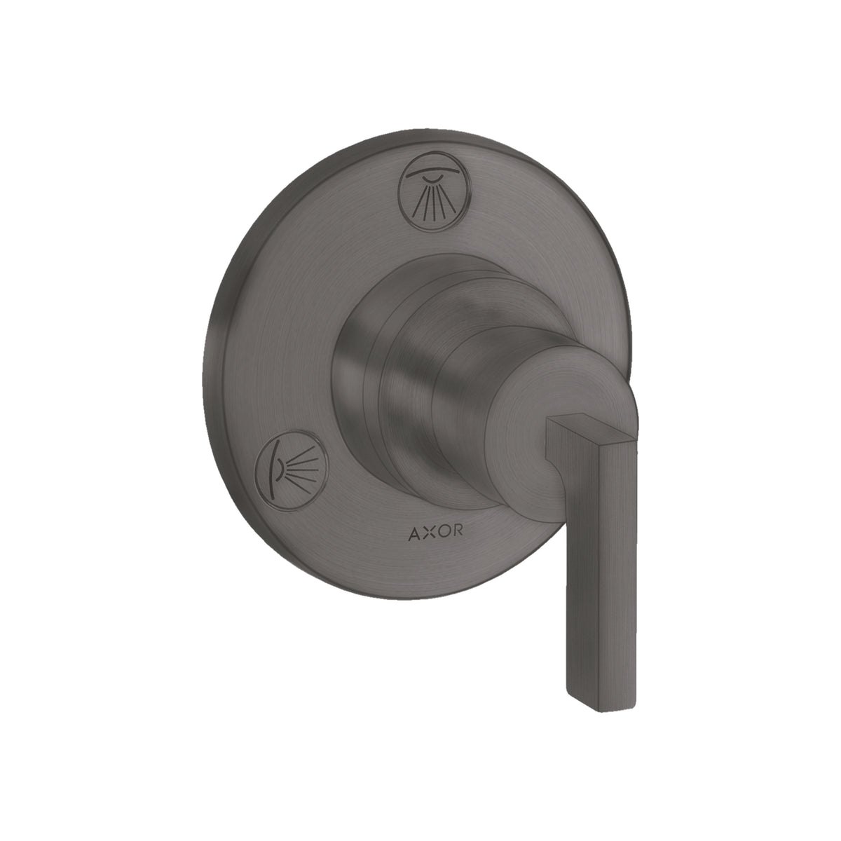 AXOR 39931341 Citterio Diverter Trim Trio/Quattro - Brushed Black Chrome