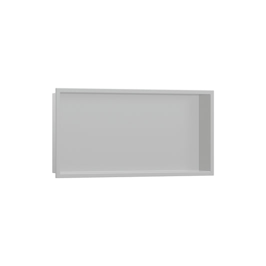 HANSGROHE 56064380 XtraStoris Original Wall Niche with Integrated Frame 12"x 24"x 4"  in Concrete Grey