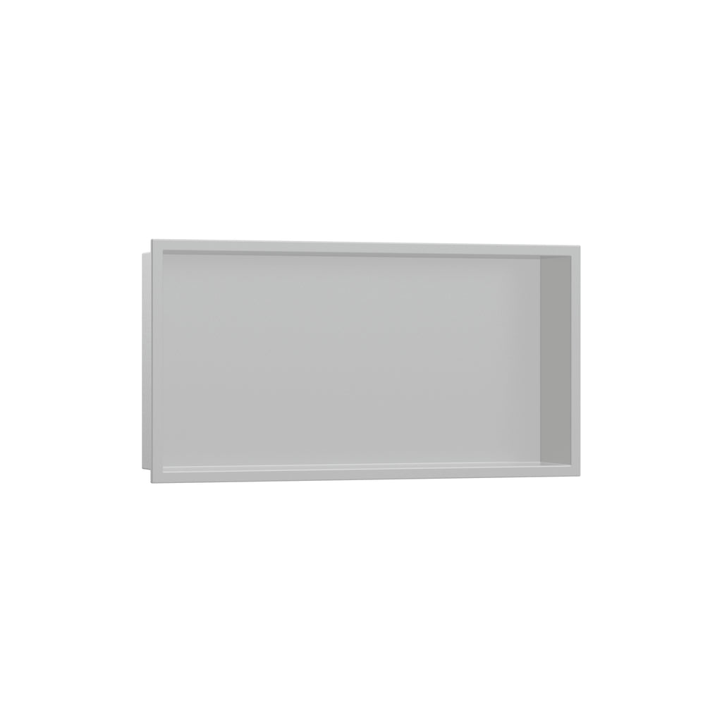 HANSGROHE 56064380 XtraStoris Original Wall Niche with Integrated Frame 12"x 24"x 4" - Concrete Grey