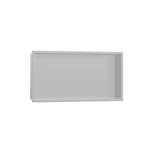 HANSGROHE 56064380 XtraStoris Original Wall Niche with Integrated Frame 12"x 24"x 4" - Concrete Grey