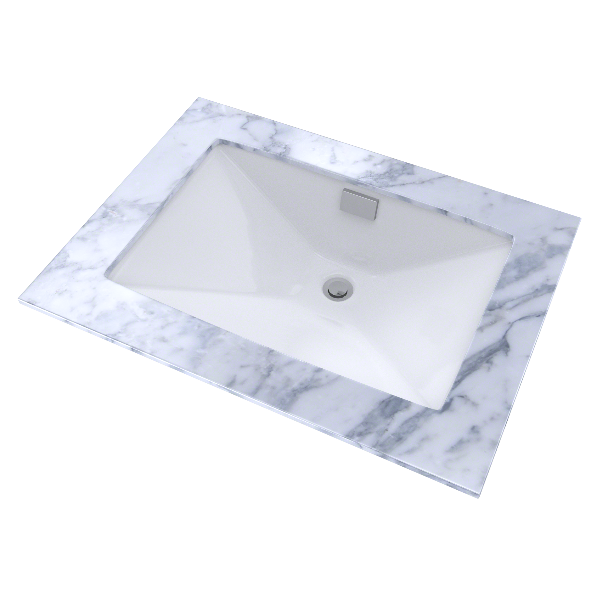 TOTO LT931#01 Lloyd Rectangular Undermount Bathroom Sink - Cotton White