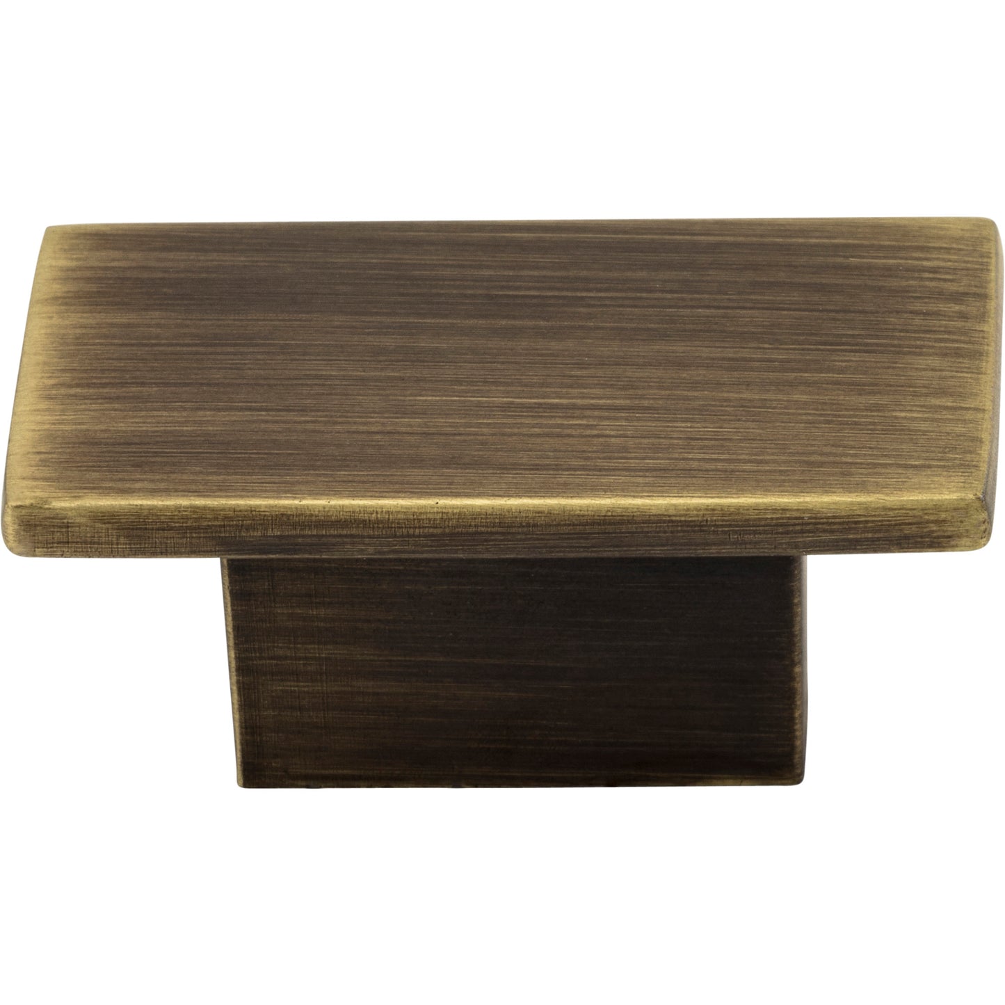 JEFFREY ALEXANDER 81021ABSB Mirada 16 mm Center to Center Rectangle Knob - Antique Brushed Satin Brass