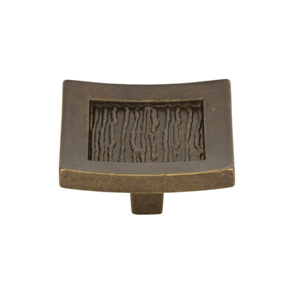 ATLAS 270-BB Primitive 1 1/2" Length Square Knob - Burnished Bronze