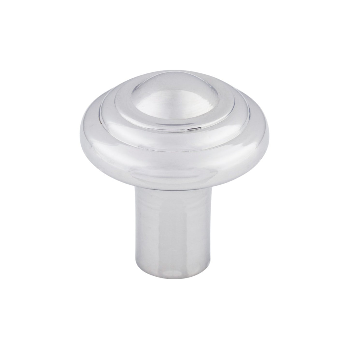 TOP KNOBS M2033 Aspen II Button 1 1/4" Diameter Round Knob - Polished Chrome