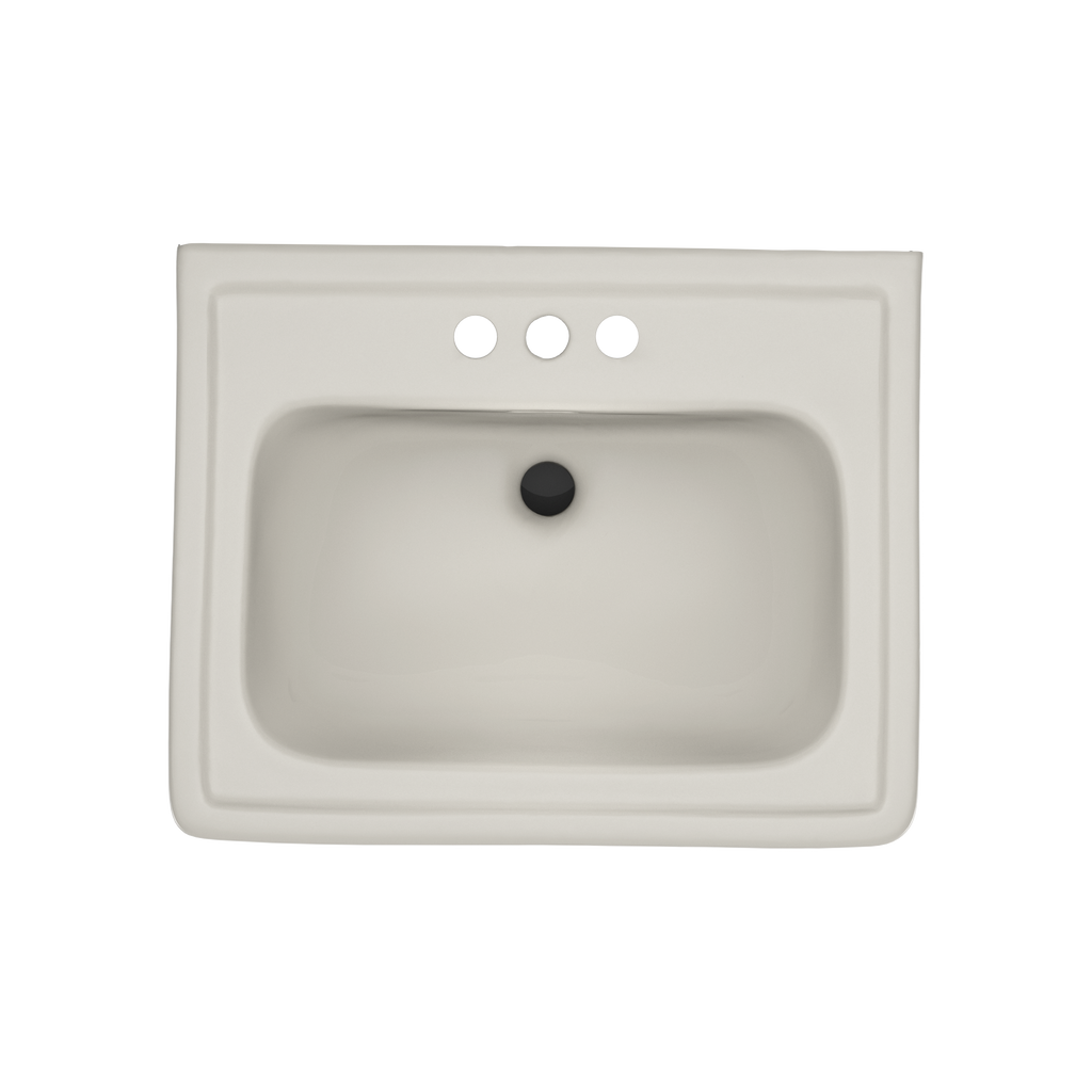 TOTO LPT532.4N#12 Promenade 24" X 19-1/4" Rectangular Pedestal Bathroom Sink For 4 Inch Center Faucets - Sedona Beige