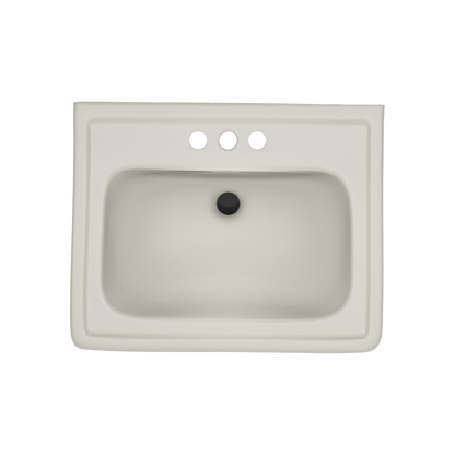 TOTO LPT532.4N#12 Promenade 24" X 19-1/4" Rectangular Pedestal Bathroom Sink For 4 Inch Center Faucets - Sedona Beige